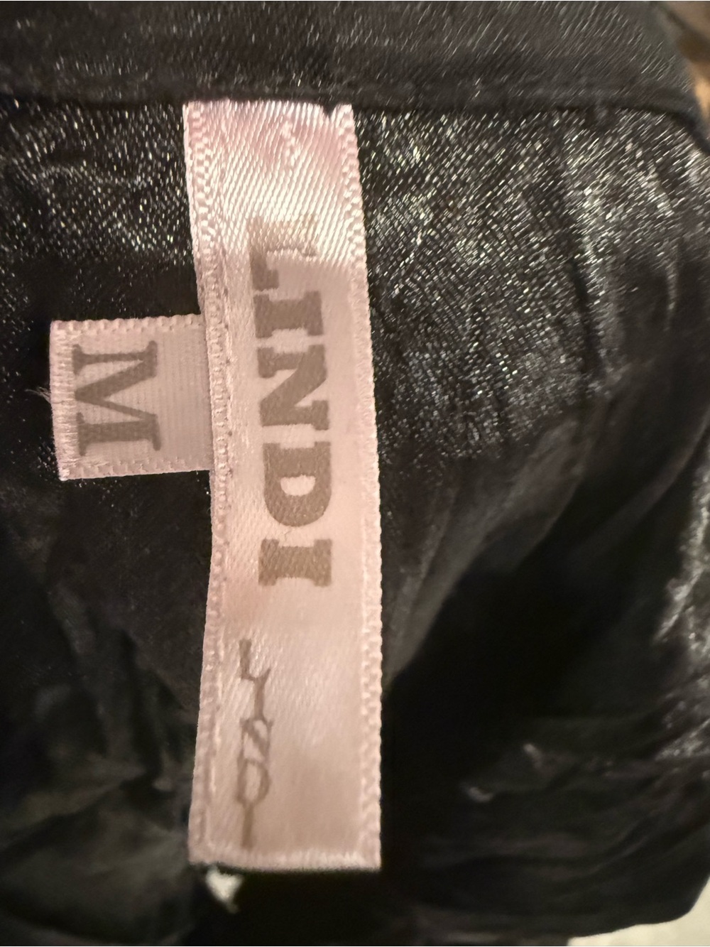 Lindi Black Draped Crinkle Vest - Picture 11 of 11